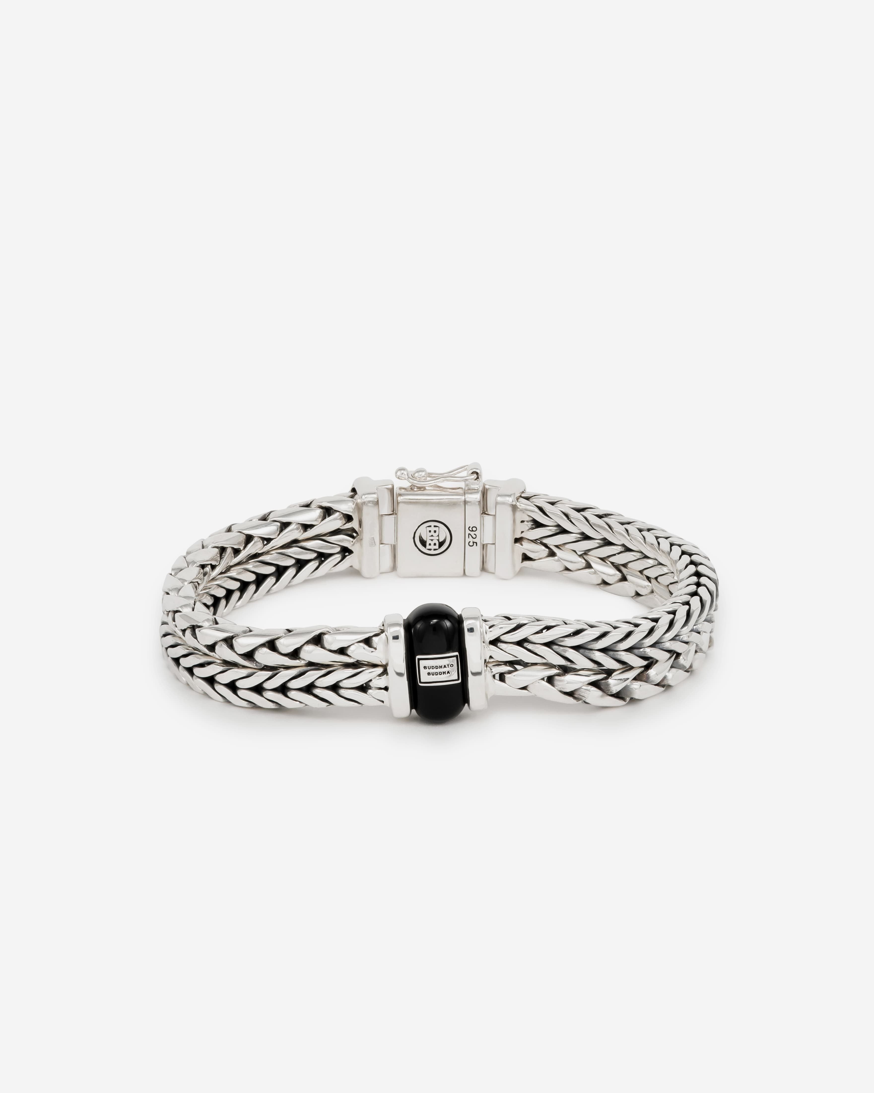Buddha to Buddha Armband Barbara & George Onyx Zilver Zwart 001J011051505 hoofdfoto