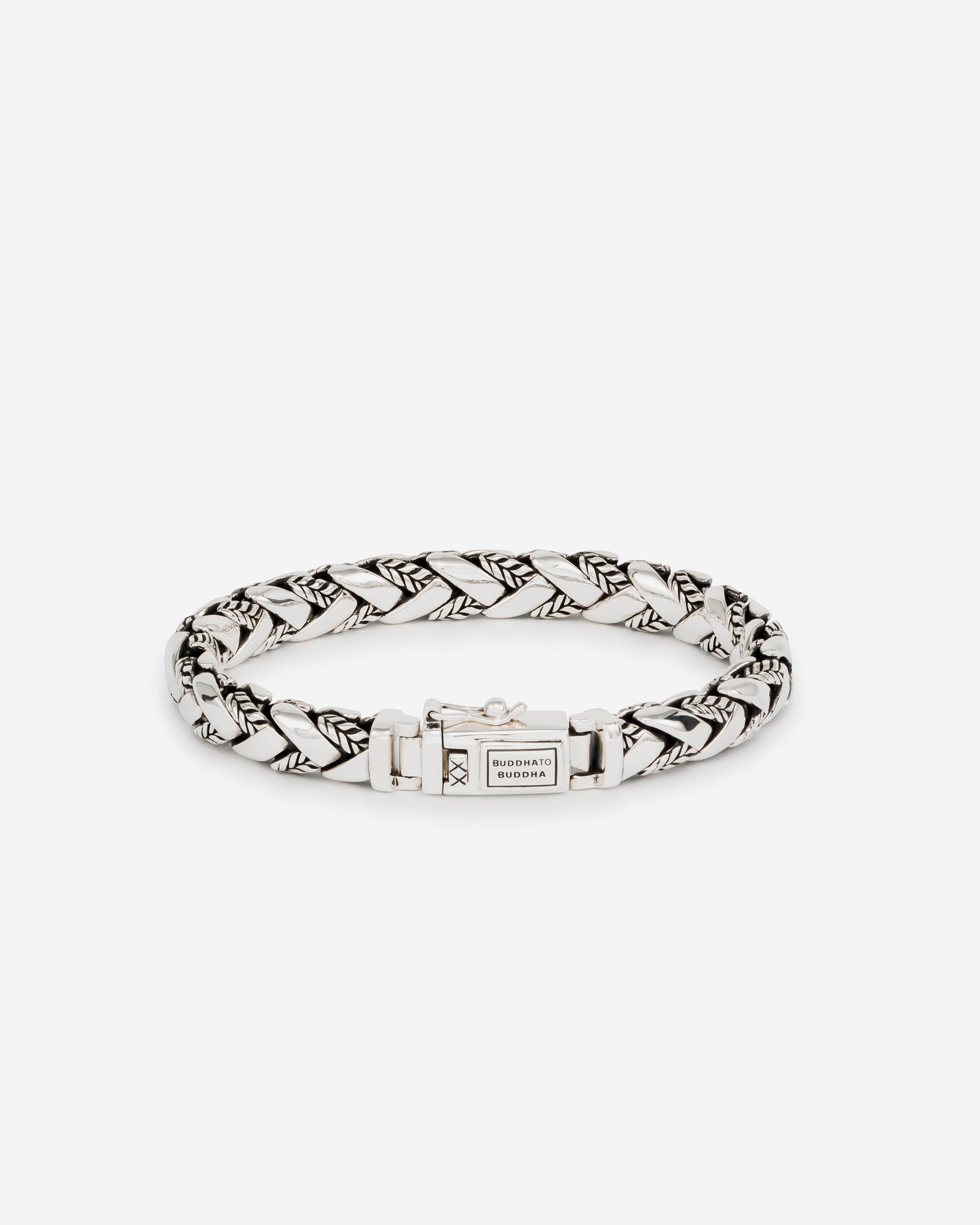 Buddha to Buddha Armband George Texture Zilver 001J011280105