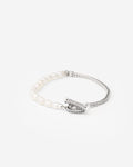 Buddha to Buddha Armband Barbara Pearl Gekweekte zoetwaterparels / gerecycled 925 sterling zilver White 001J011391304 hoofdfoto