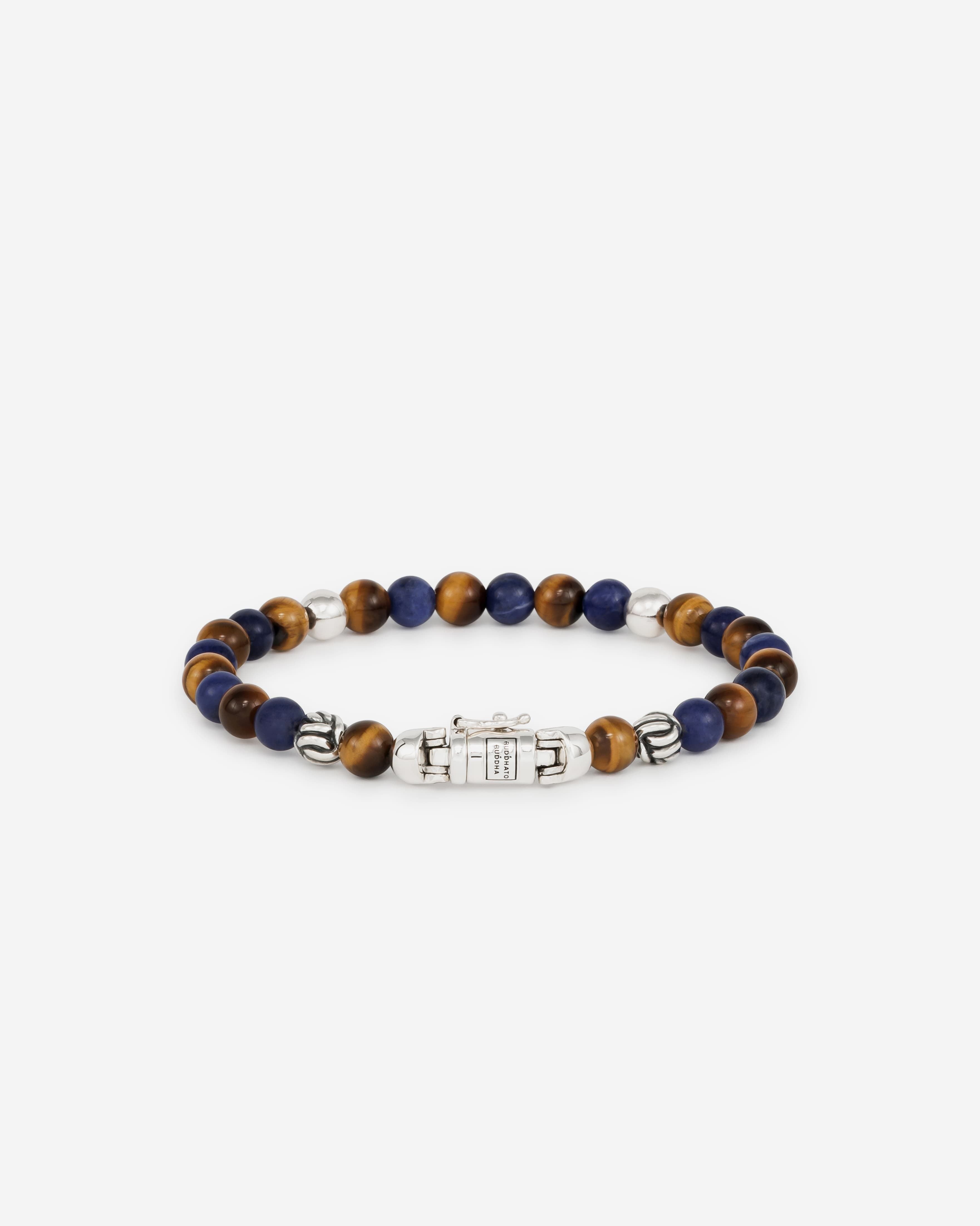 Buddha to Buddha Armband Spirit Bead Mini Mix Sodalite Tigereye Beads Bruin 001J011893805 hoofdfoto