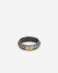Buddha to Buddha Ring Ben XS Rhodium Shine 14kt Zilver Black Rhodium Shine Gold 14k 001J02125D716
