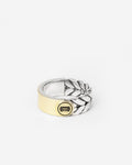 Buddha to Buddha Ring Barbara Dual Bicolor Gerecycled 925 sterling zilver / 14-karaat goud Zilver/Goud 001J02335E820 hoofdfoto