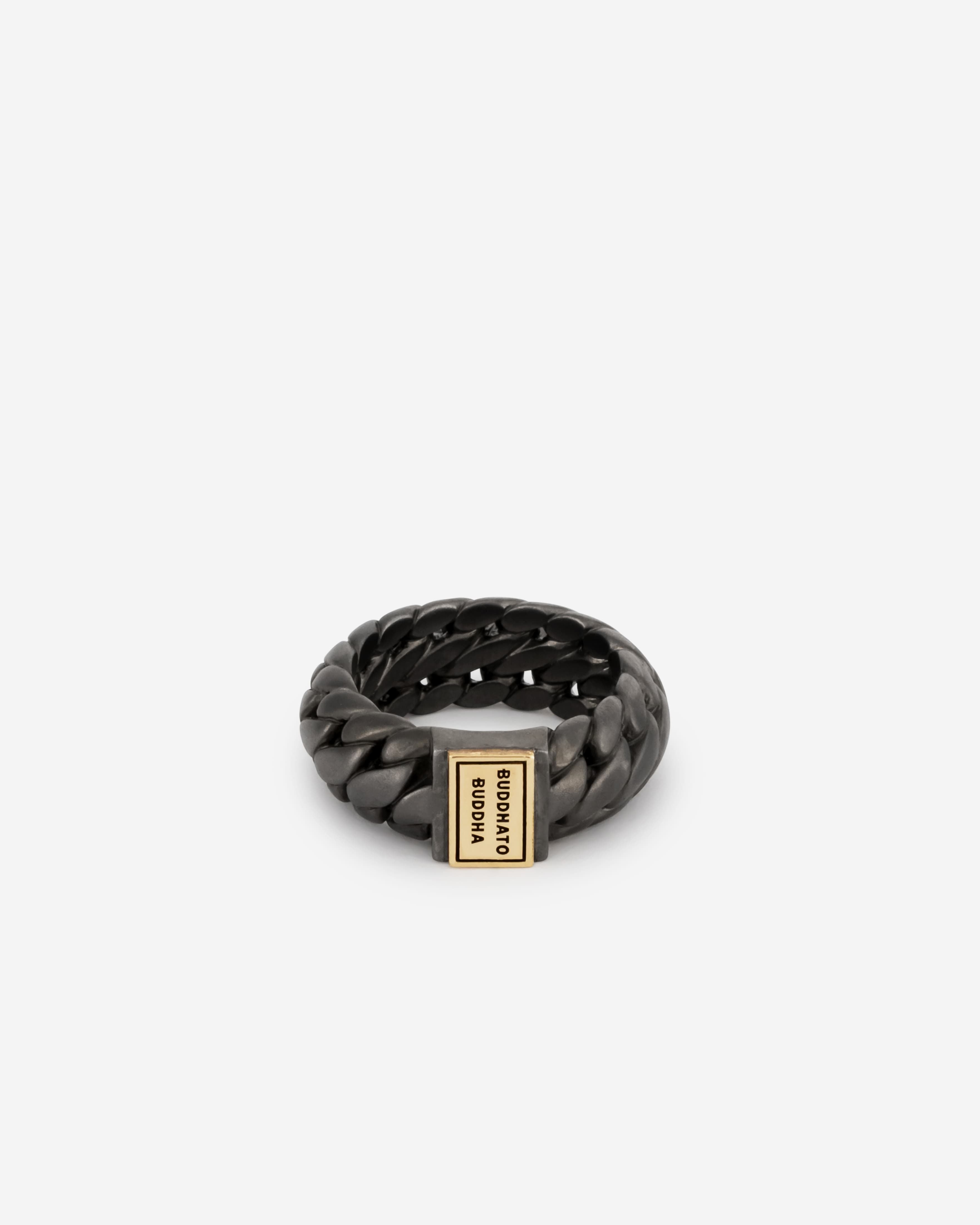 Buddha to Buddha Ring Ben Small Rhodium Zilver Black Rhodium Gold 001J02542B117 hoofdfoto