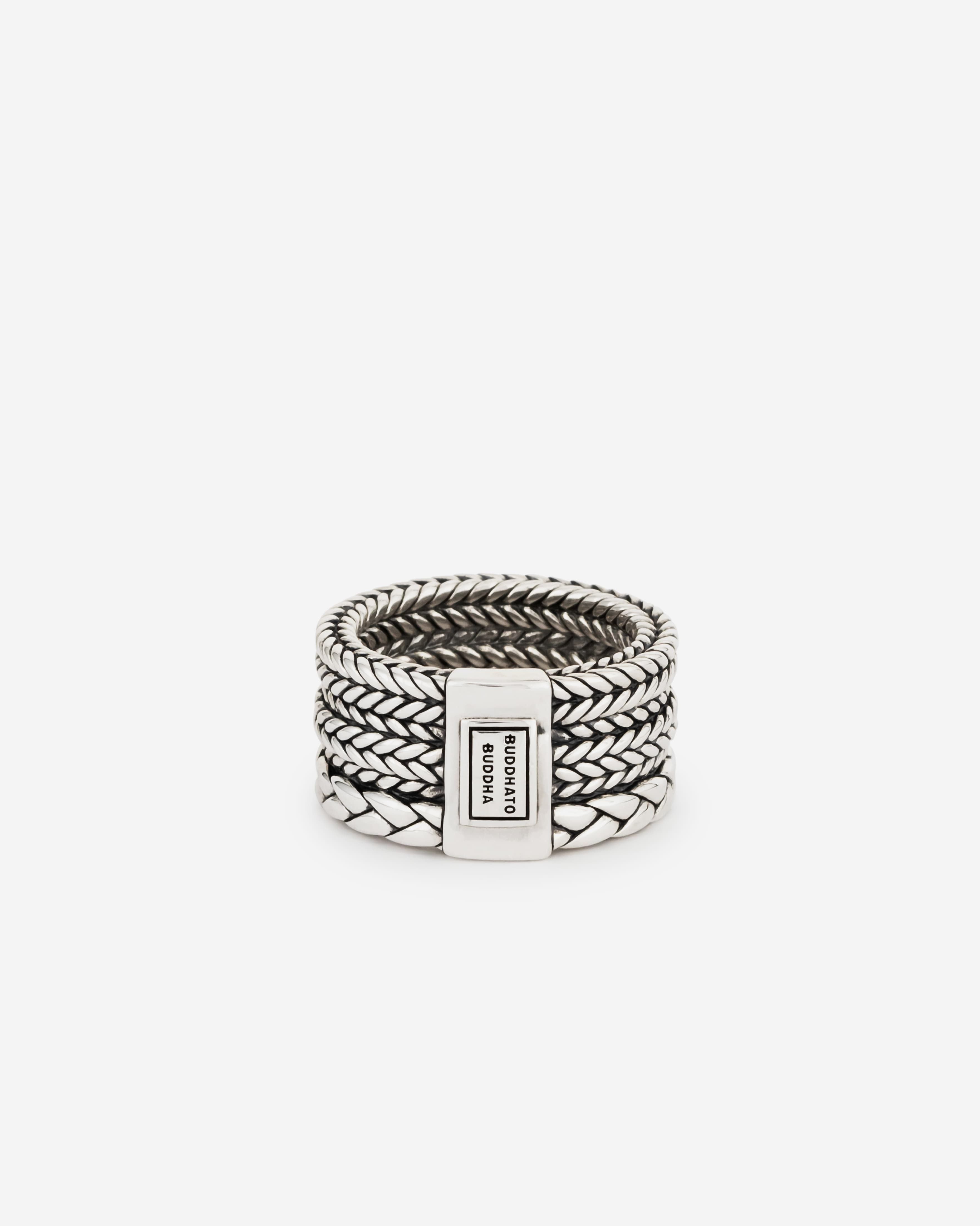 Buddha to Buddha Ring Triple Mini Zilver 001J026150118 hoofdfoto
