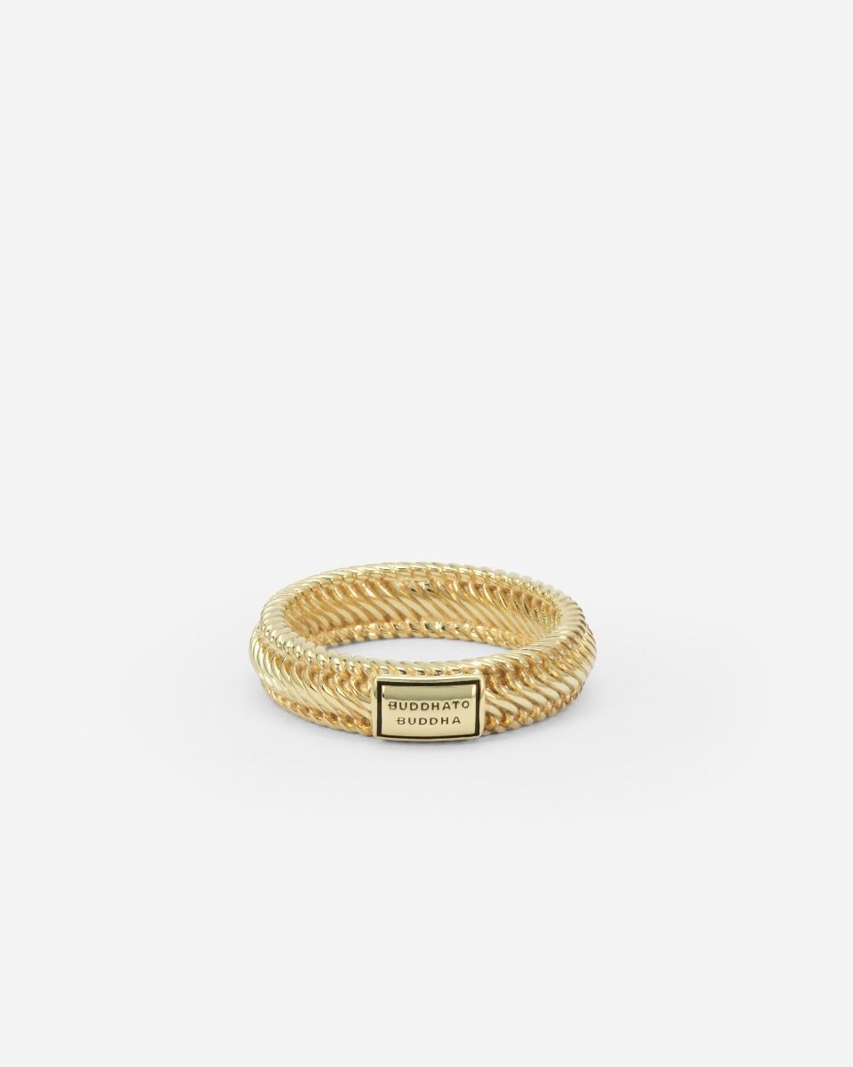 Buddha to Buddha Ring Edwin Mini Vermeil Verguld gerecycled 925 sterling zilver Gold Plated 001J02809E918 hoofdfoto