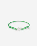 Buddha to Buddha Armband Chain XS Cord Buddha Green 100% Polyester / gerecycled 925 sterling zilver 001J051350725 hoofdfoto