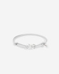 Buddha to Buddha Armband Chain XS Cord Grey 100% Polyester / gerecycled 925 sterling zilver 001J051352025 hoofdfoto