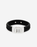 Buddha to Buddha Armband Komang Leer Zwart 001J051610314 hoofdfoto