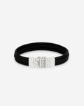 Buddha to Buddha Armband Edwin Small Leer Zwart 001J051810305