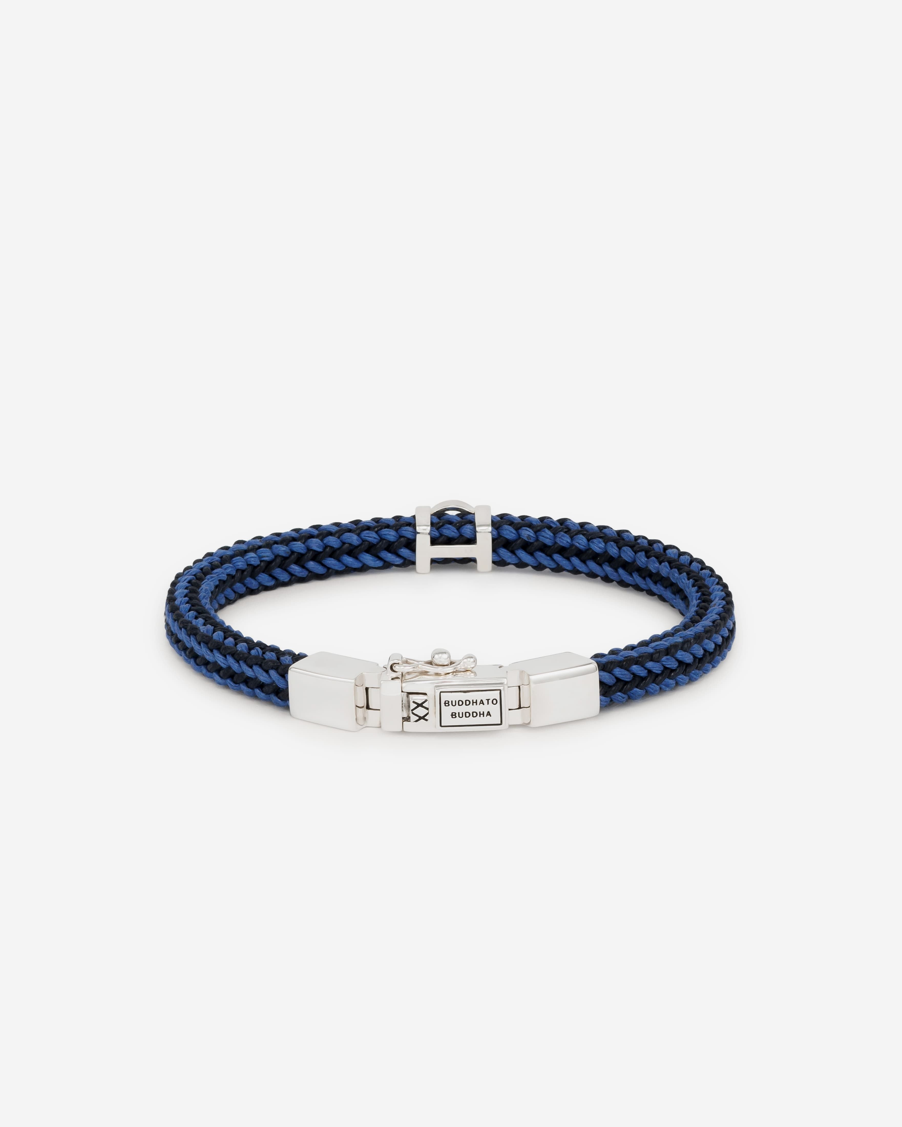 Buddha to Buddha Armband Denise Cord Mix Blue Blauw 001J057802212