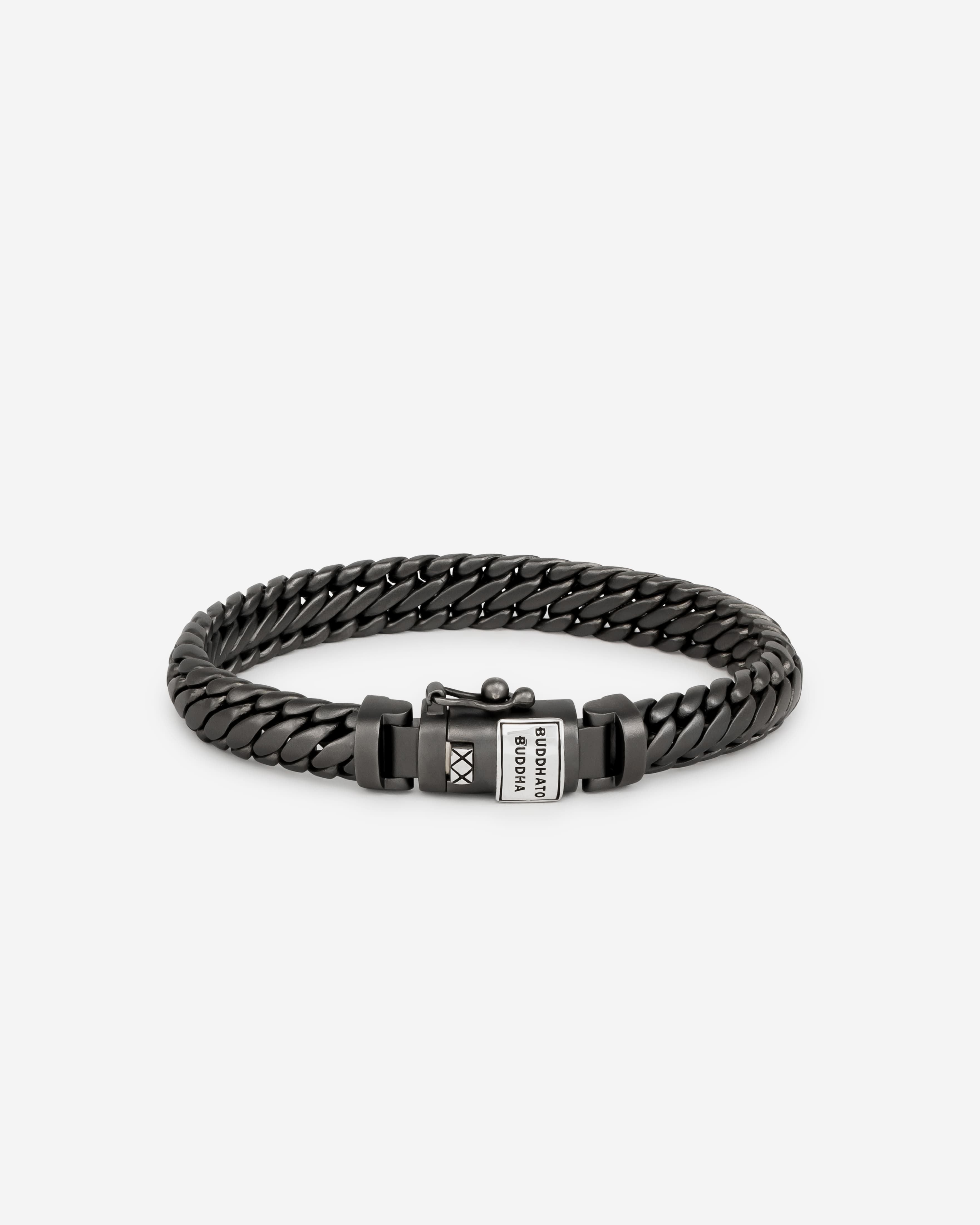 Buddha to Buddha Armband Ben XS Rhodium Zilver Black Rhodium Silver 001K01070B204