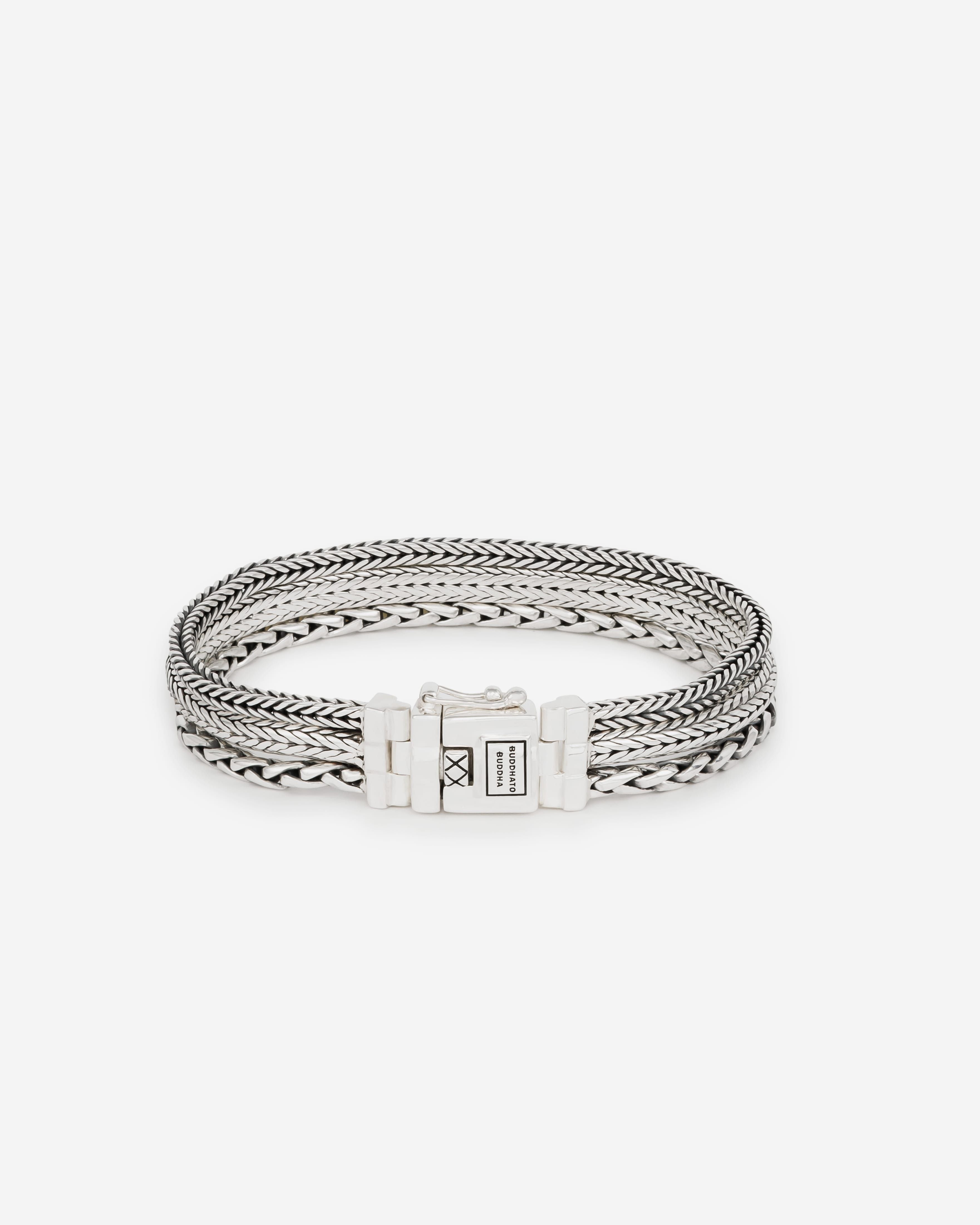 Buddha to Buddha Armband Triple Mini Zilver 001K011040104 hoofdfoto