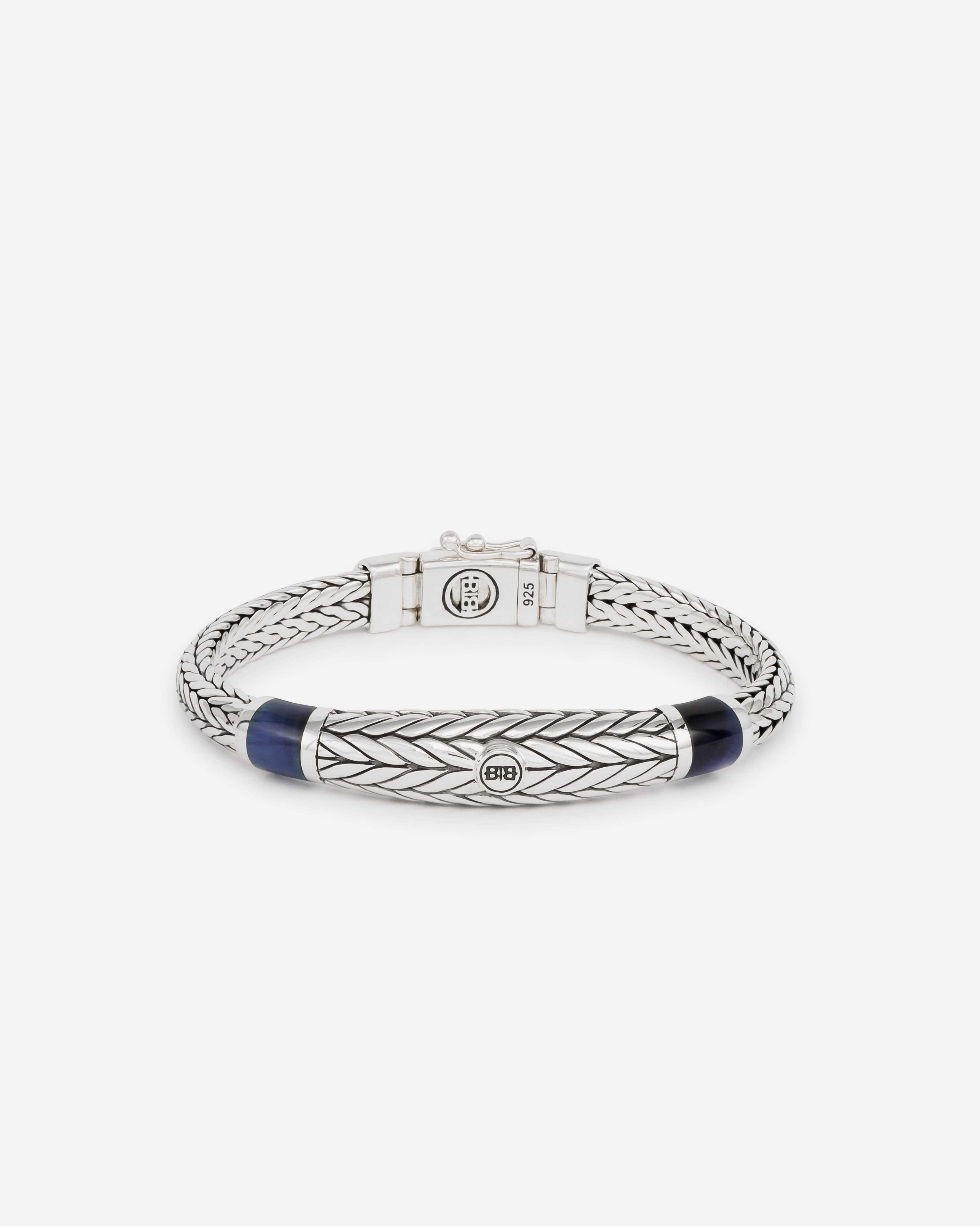 Buddha to Buddha Armband Ellen XS Stone Tigereye Navy Zilver 001K011520105 hoofdfoto