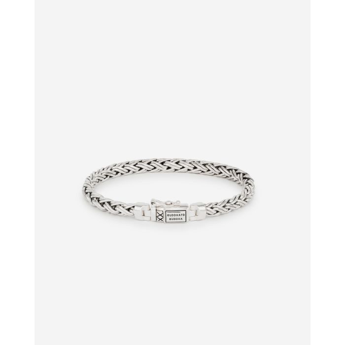 Buddha to Buddha Armband Katja Mini Gerecycled 925 sterling zilver/leer 001K011750104 hoofdfoto