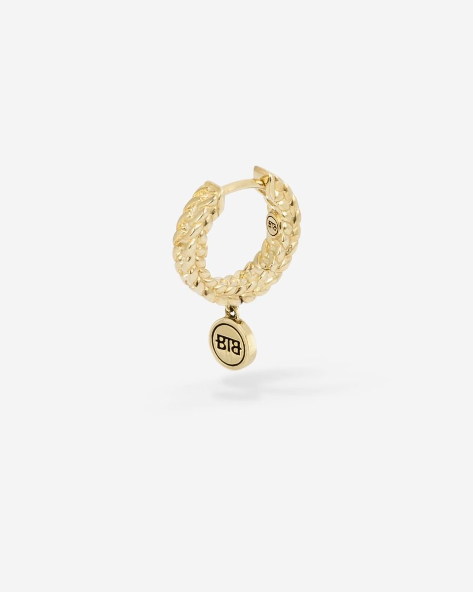 Buddha to Buddha Oorbellen Esther Earhoop Vermeil Single Piece Verguld gerecycled 925 sterling zilver Gold Plated 002J03415E900 hoofdfoto