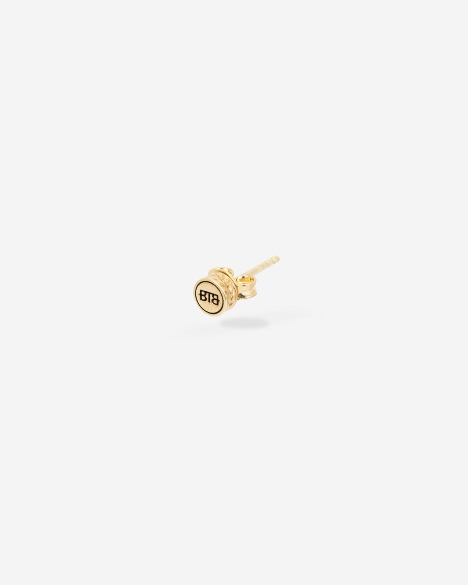 Buddha to Buddha Oorbellen Barbara Logo Earstud Vermeil Single Piece Verguld gerecycled 925 sterling zilver Gold Plated 002J03417E900 hoofdfoto