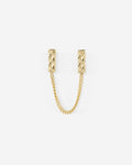 Buddha to Buddha Oorbellen George Double Earstud Vermeil Single Piece Verguld gerecycled 925 sterling zilver Gold Plated x002J03419E900 hoofdfoto