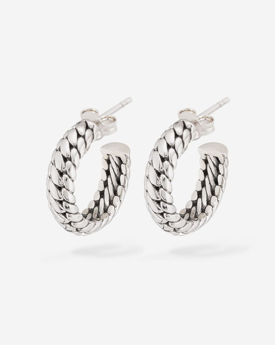 Buddha to Buddha Oorbellen Ben Small Zilver 002J034370100