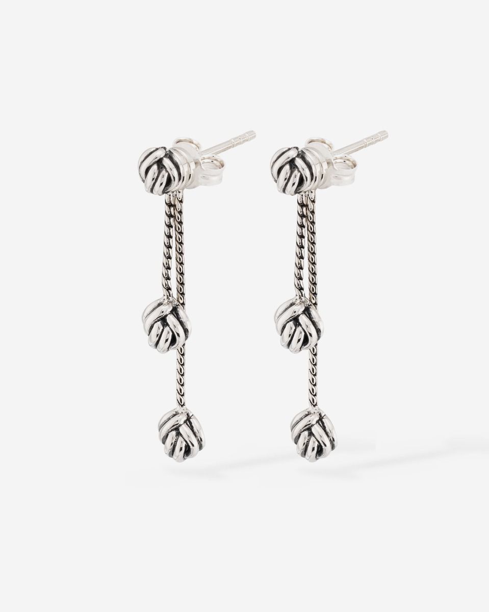 Buddha to Buddha Oorbellen Refined Katja Earhanger Zilver 002J034390100 hoofdfoto