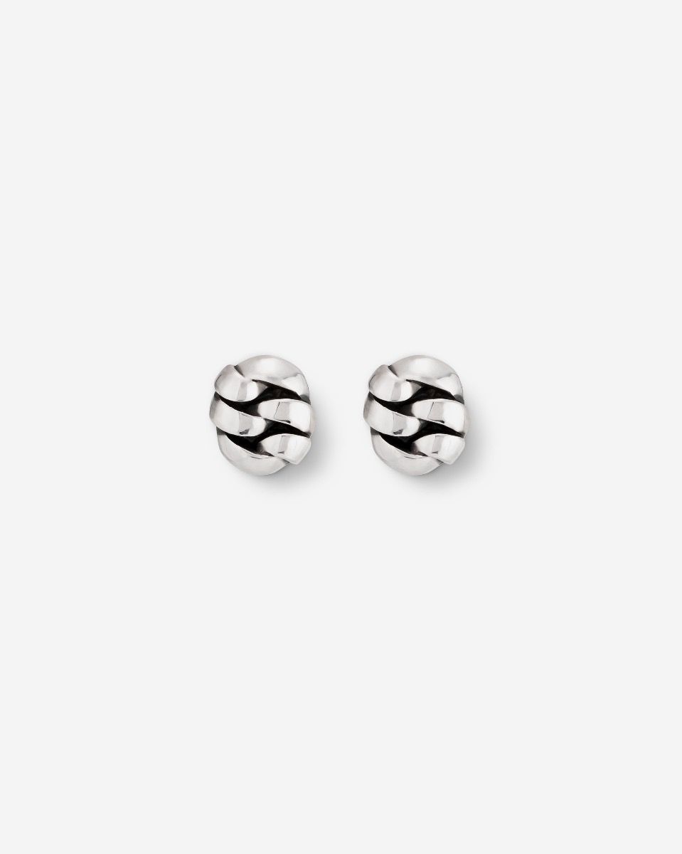 Buddha to Buddha Oorbellen Chain Earstud Zilver 002J034810100