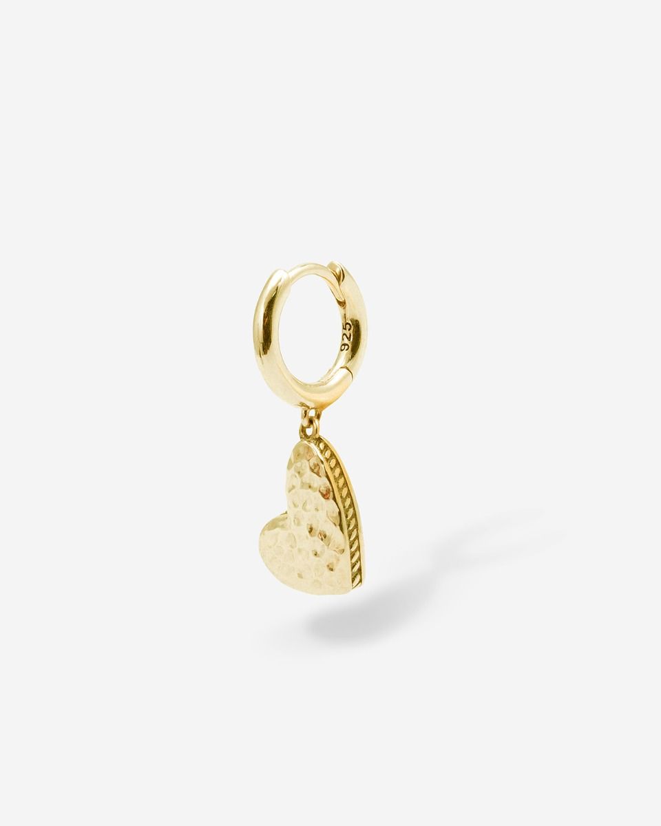 Buddha to Buddha Oorbellen Heart Hoop Vermeil Single Piece Verguld gerecycled 925 sterling zilver Gold Plated 002J03916E900 hoofdfoto