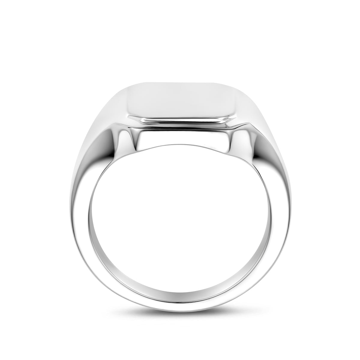 925 sterling zilveren graveerring met mat-glanzende afwerking