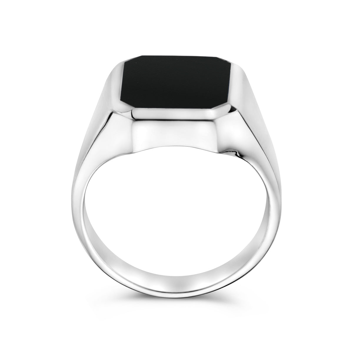 1014616 zegelring massief onyx 13 x 11 mm