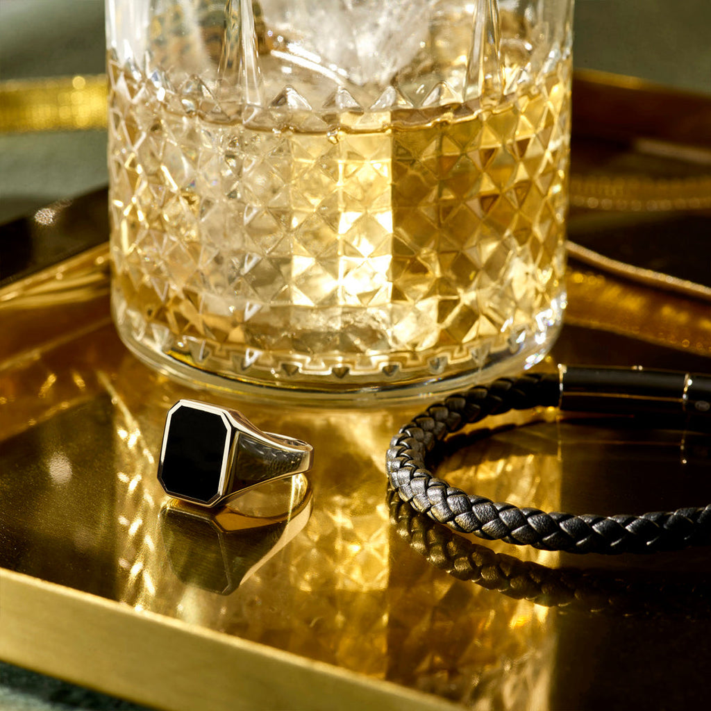 1014740 zegelring massief onyx 13 x 11 mm