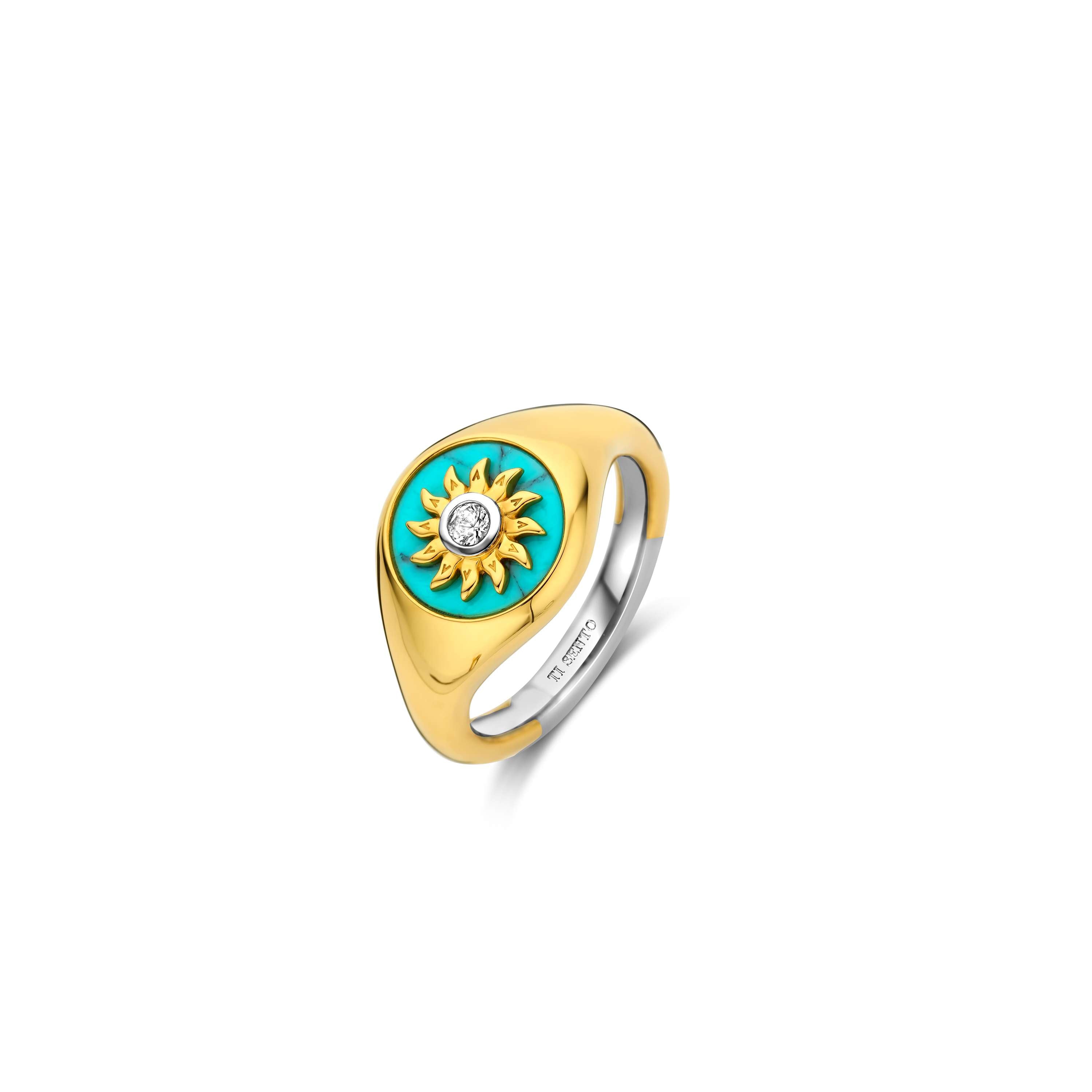 TI SENTO Ring Verguld 12335TQ