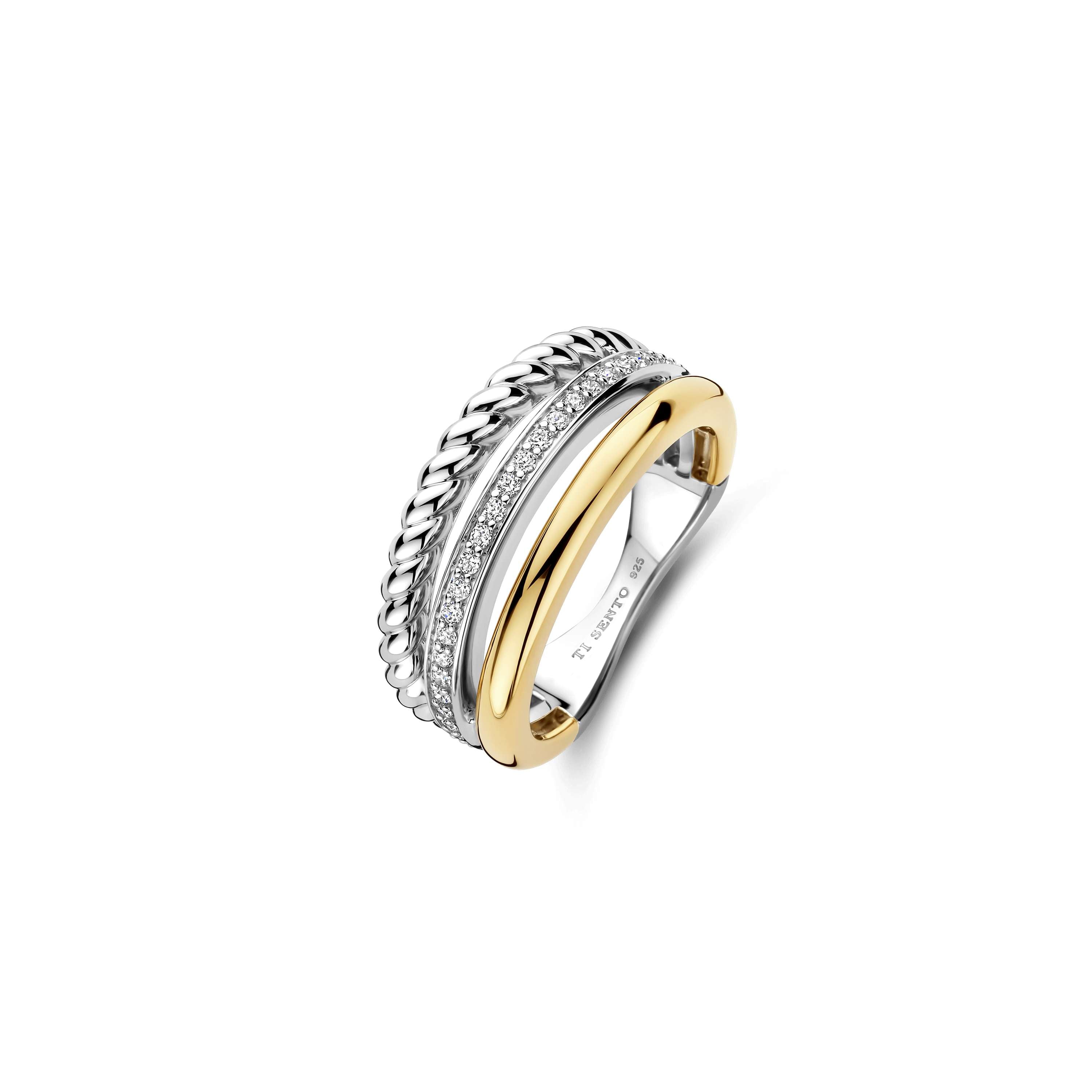 TI SENTO Ring Verguld 12385ZY
