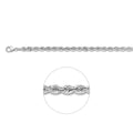 gerhodineerd 925 zilveren koordarmband 5,0 mm 19 cm 1329711