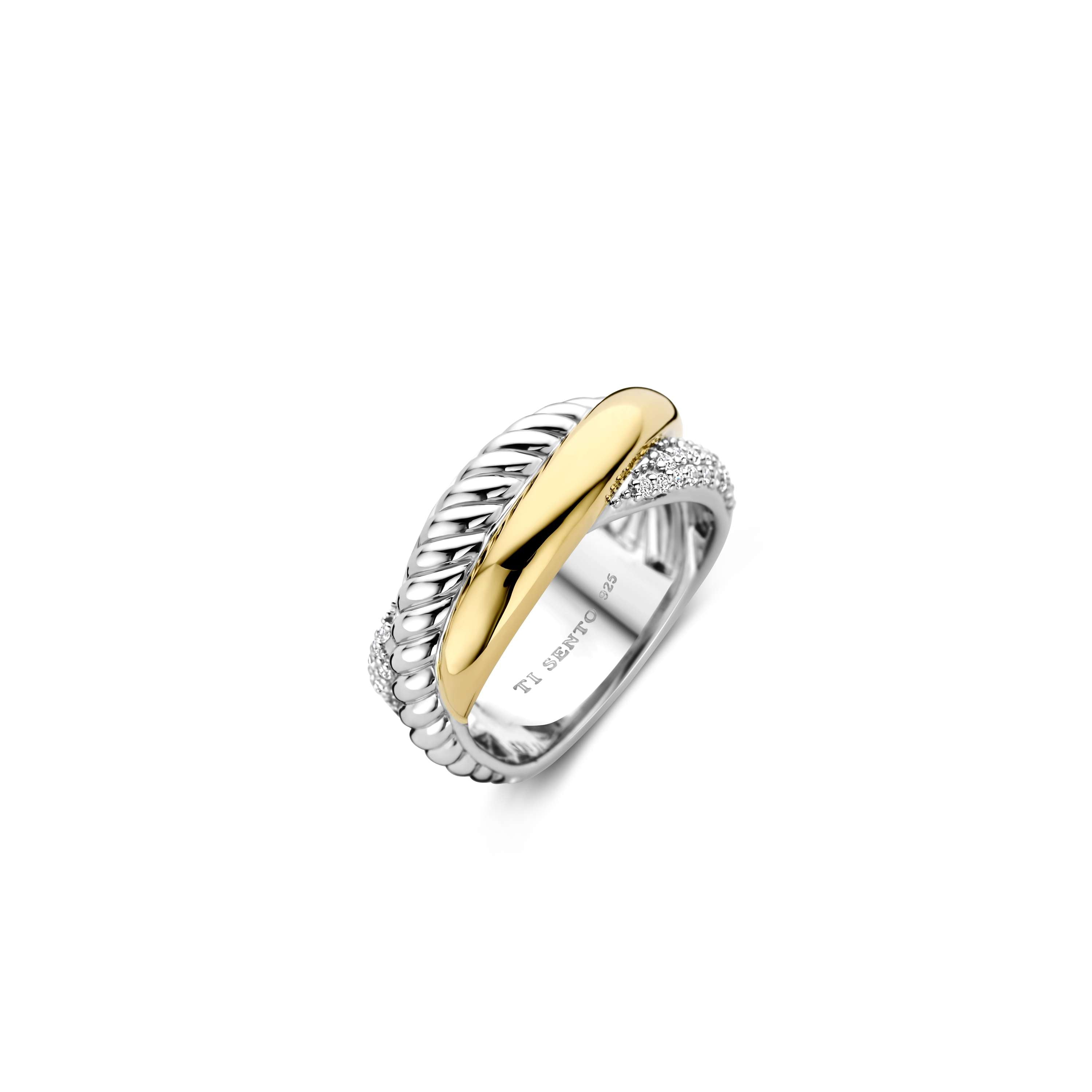 TI SENTO Ring Verguld 1973ZY