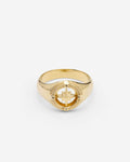 Buddha to Buddha Ring Signet Compass Vermeil Verguld gerecycled 925 sterling zilver Gold Vermeil 001J02057E917 hoofdfoto