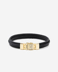 Buddha to Buddha Armband Edwin Small Vermeil Premium gold plated recycled 925 Silver / Leather Gold Vermeil 001J05181E904 hoofdfoto