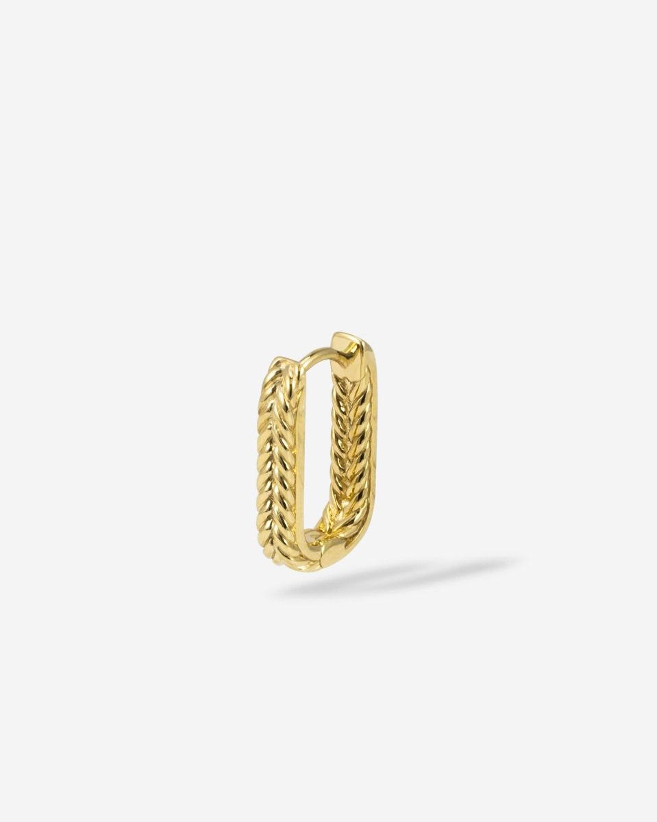 Buddha to Buddha Oorbellen Barbara Reversible Hoop Vermeil Single Piece Verguld gerecycled 925 sterling zilver Gold Plated 002J03406E900 hoofdfoto