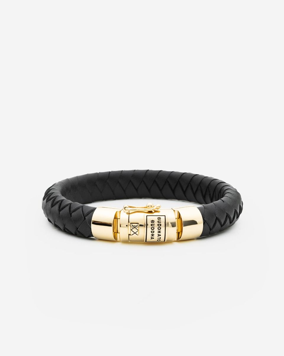 Buddha to Buddha Armband Ben Vermeil Premium gold plated recycled 925 Silver / Leather Gold Vermeil 001J05544E906 hoofdfoto