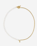 Buddha to Buddha Ketting Barbara Mini Pearl Vermeil Cultured freshwater pearls / Gold plated recycled 925 silver 001J04713E900 hoofdfoto