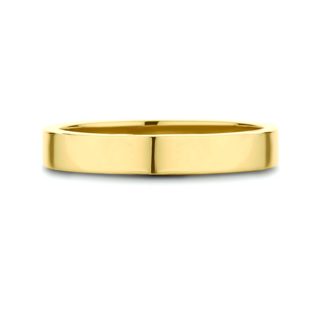 Kasius 14K Geelgouden Relatiering 3 mm 4023670 - aanzicht 2