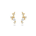 Kasius 14K Geelgouden Oorknoppen met Zirkonia 7,5 mm 4025357