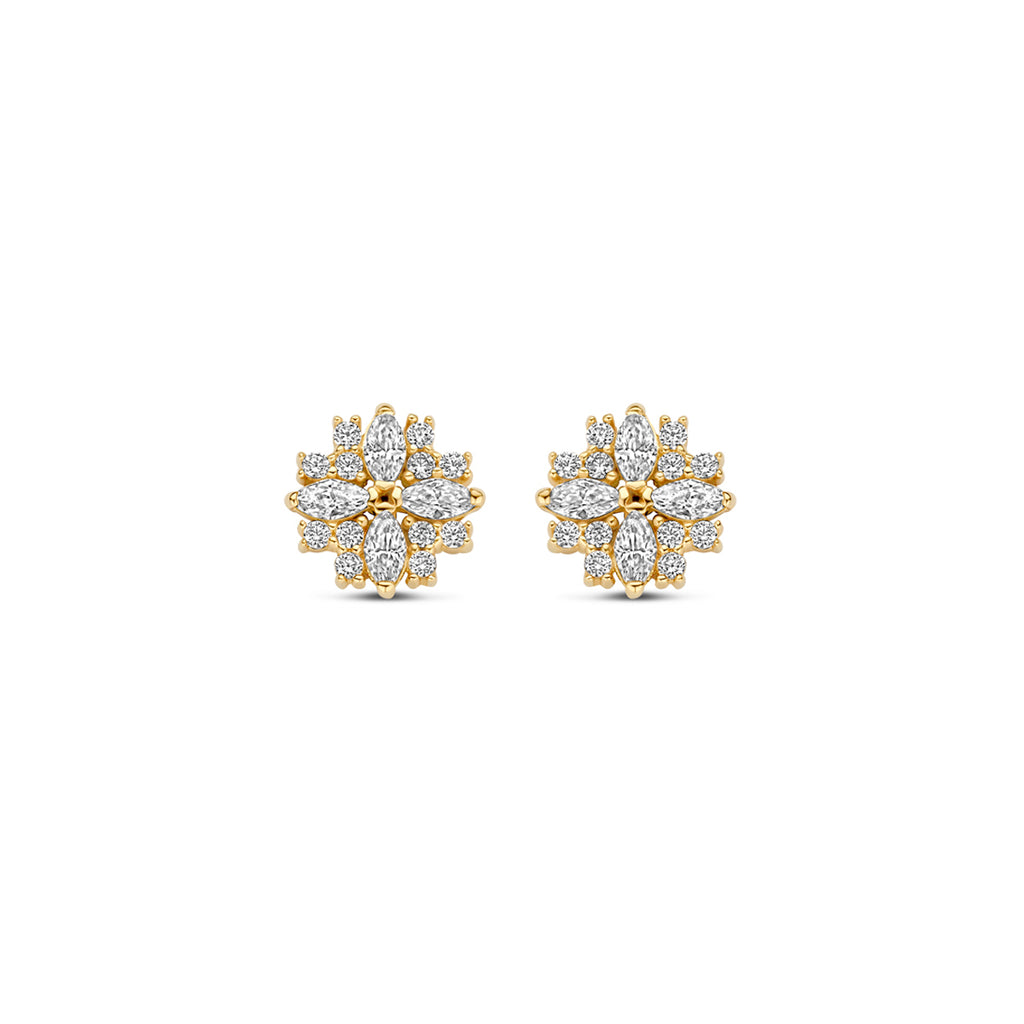 Kasius 14K Geelgouden Oorknoppen met Zirkonia 7 mm 4032959