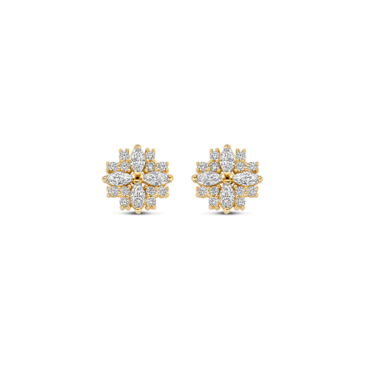 Kasius 14K Geelgouden Oorknoppen met Zirkonia 7 mm 4032959