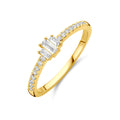 14K Geelgouden Ring met Lab Grown Diamant 0,21 ct