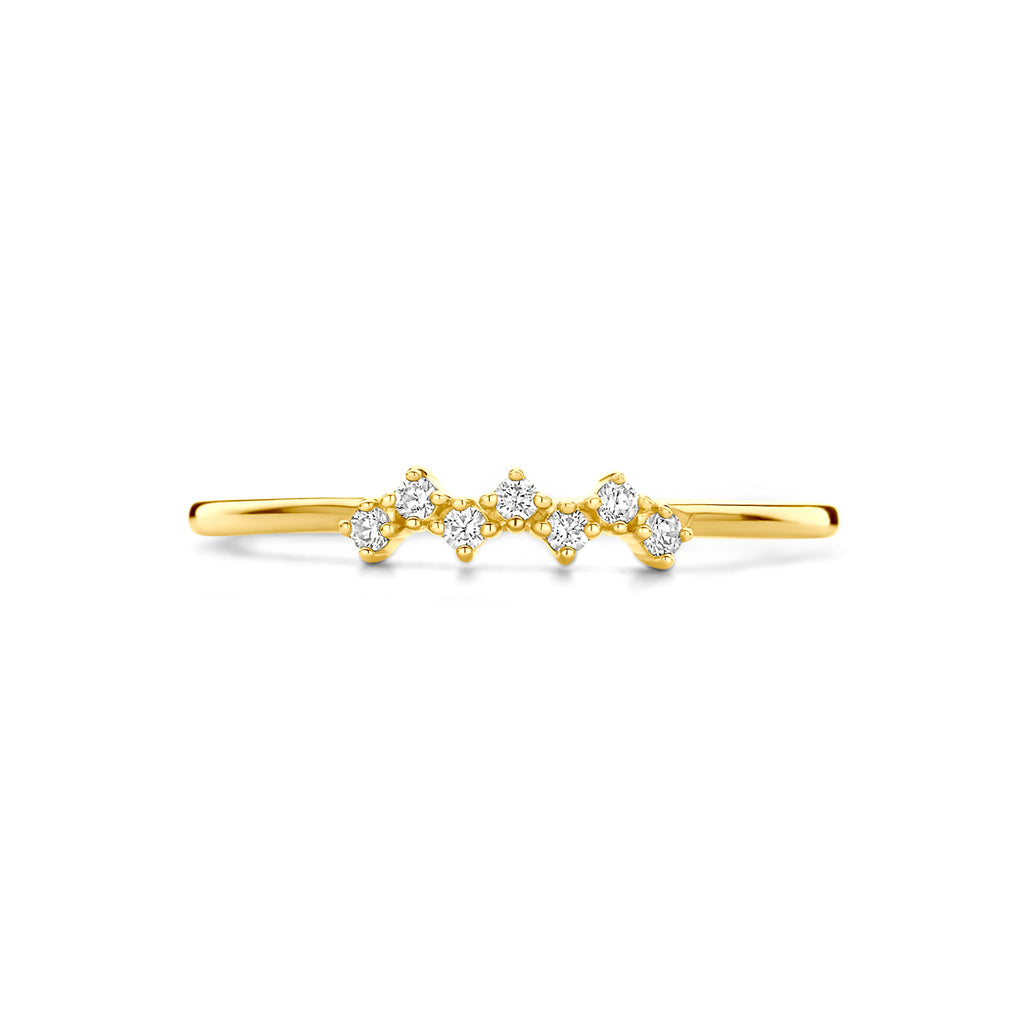 Kasius 14K Geelgouden Ring met Zirkonia 4034142 - aanzicht 4