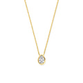 14K geelgouden collier met zirkonia 41 - 43 - 45 cm 4035154