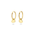 14K Geelgouden Hart Oorringen 14 mm