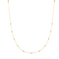 14K Geelgouden Collier met Zirkonia 41-45 cm