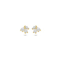 14K geelgouden oorknoppen met zirkonia 5 mm 4037059