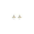 14 Karaat Geelgouden Oorknoppen met Zirkonia 3,5 mm