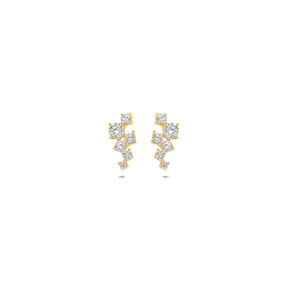 14K geelgouden oorknoppen met zirkonia 9,5 mm 4037063