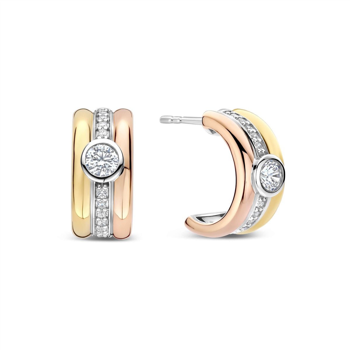TI SENTO Earrings Gilded